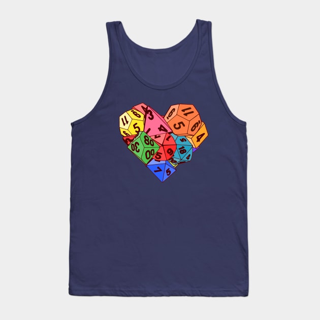 <3 RPG DICE Tank Top by Shiron